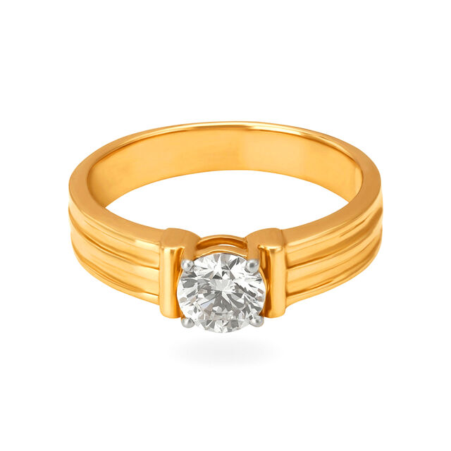Aurora Spark Celeste Solitaire Ring for Men