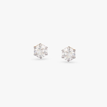 Starlight Solitaire Stud Earrings