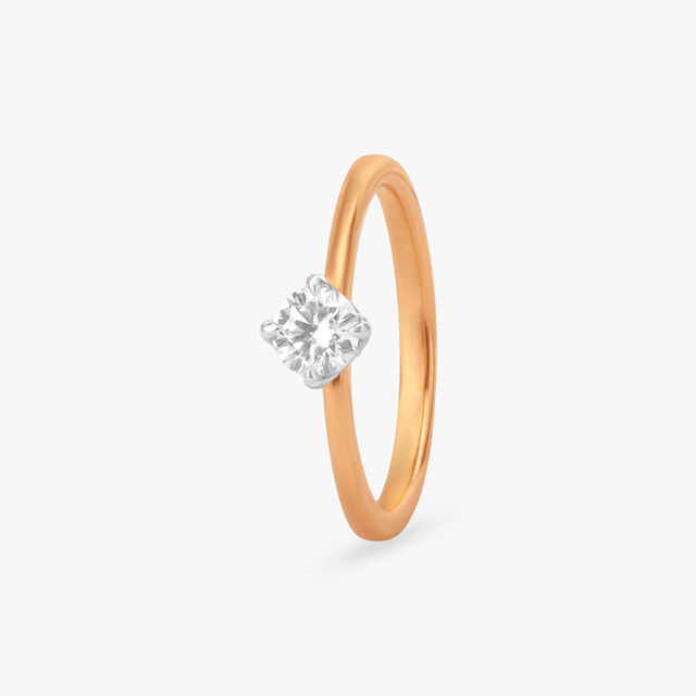 Brilliance Bloom Celeste Solitaire Ring 