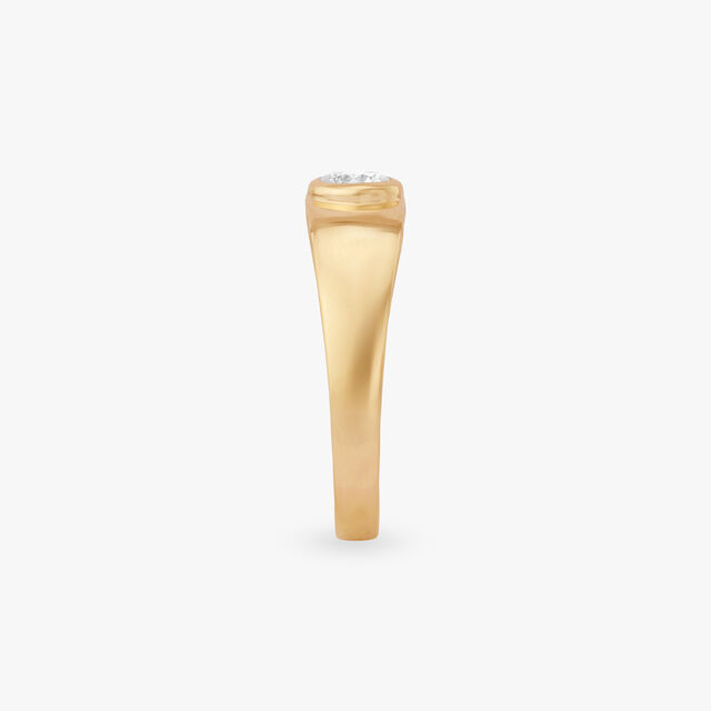 Refined Brilliance Solitaire Ring for Men