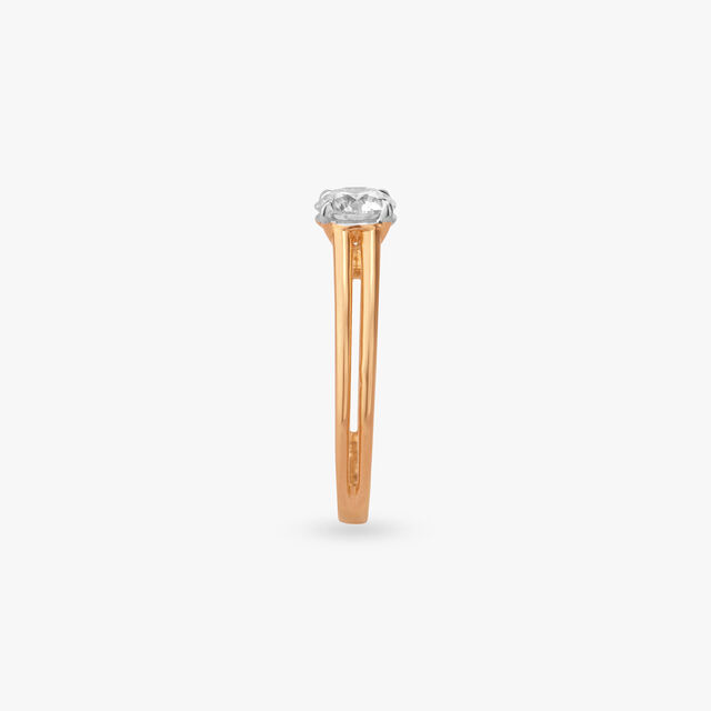 Golden Duet Solitaire Ring 3