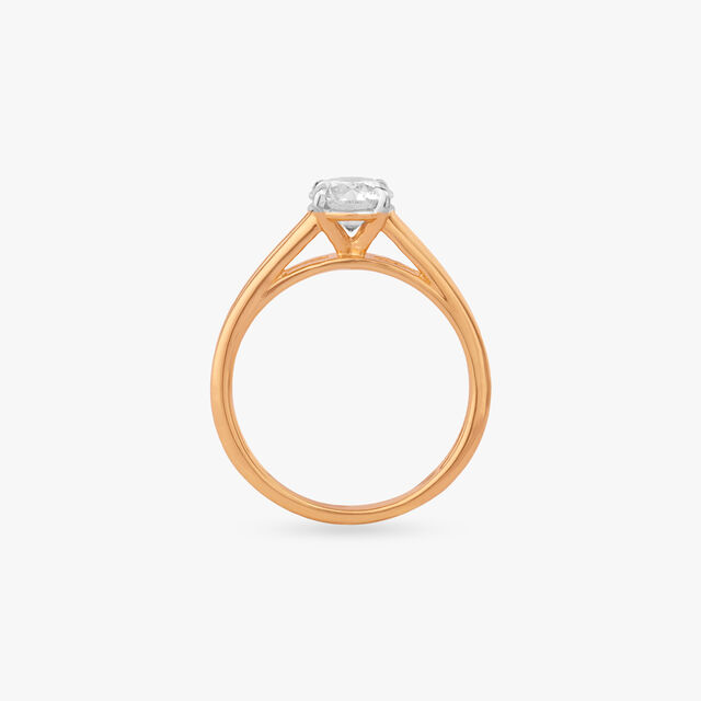 Golden Duet Solitaire Ring 4