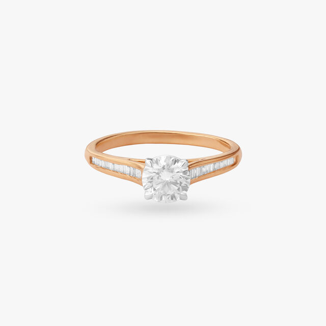Linear Grace Solitaire Ring 2