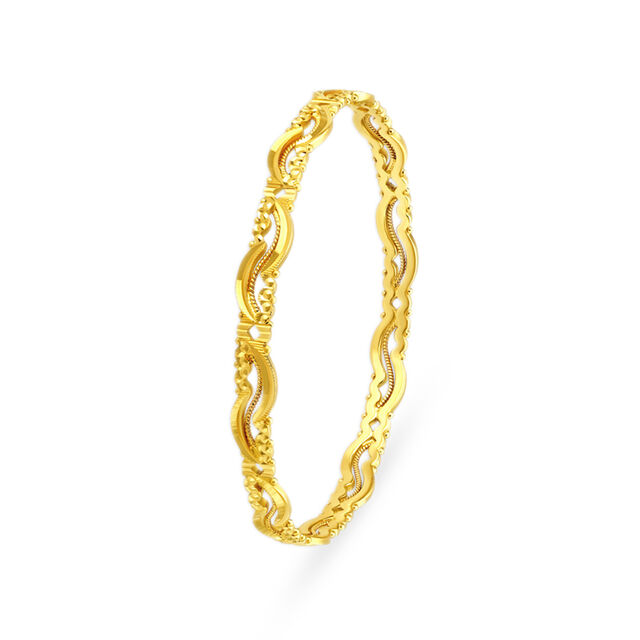 Filigree Symphony Gold Bangle 2