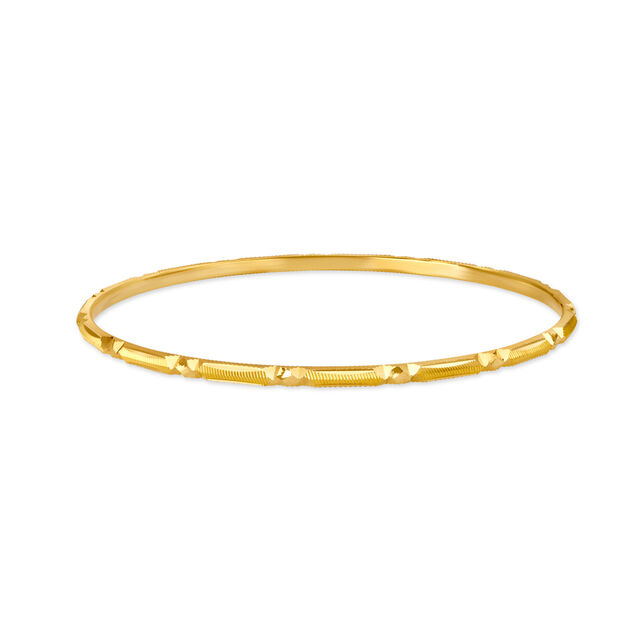 Radiant Simplicity Gold Bangle 