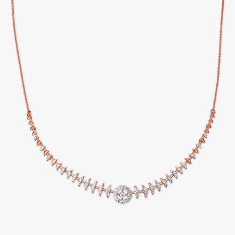 Starlit Halo Diamond Necklace Set