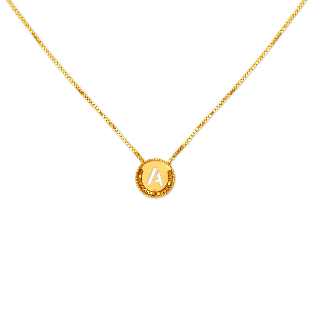 Alphabet pendant tanishq sales