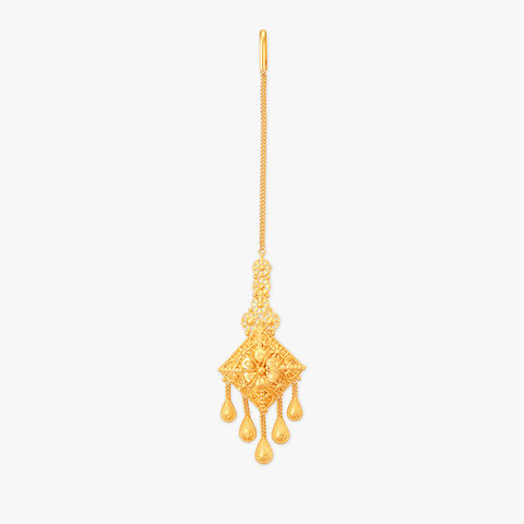 Divine Splendour Gold Maang Tikka