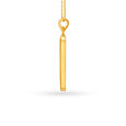 Stripe Cut Gold Pendant For Men,,hi-res image number null