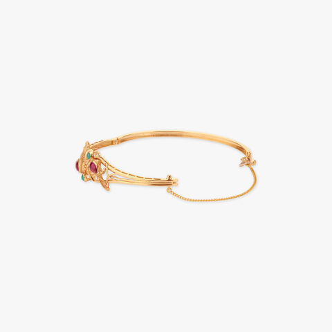 Sunlit Rhythm Gold Bangle