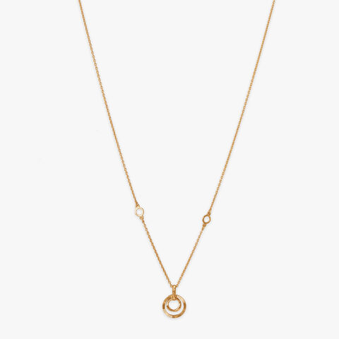 Sculpted Orbit Gold Necklace