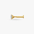 Opulent Gold and Diamond Nose Pin,,hi-res image number null