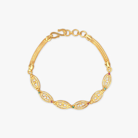 Rainbow Glint Gold Bracelet