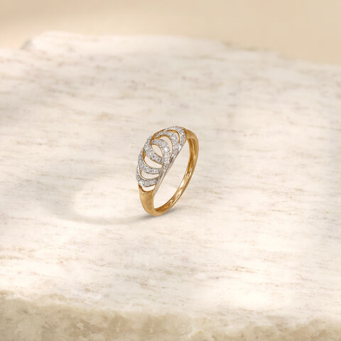 Interwoven Balance Diamond Ring