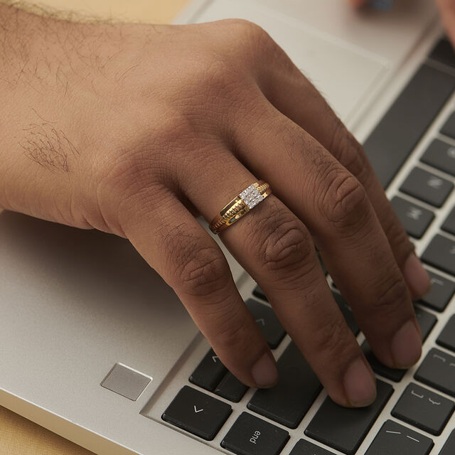 Minimal Glimmer Diamond Ring,,hi-res image number null