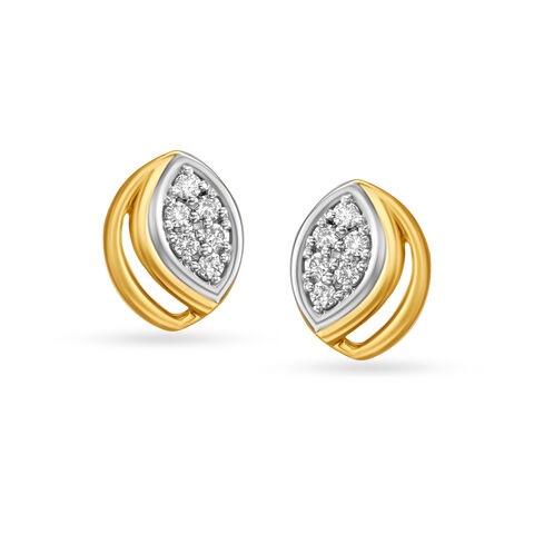 6 Stone Diamond Stud Earrings for Kids