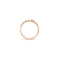 14 KT Rose Gold Dazzling Diamond Double Band Ring,,hi-res image number null