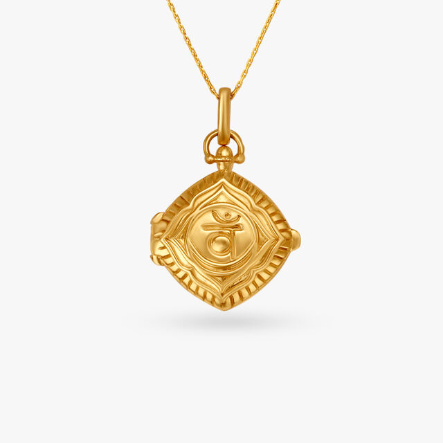 Traditional Engraved Rakhi Pendant,,hi-res image number null