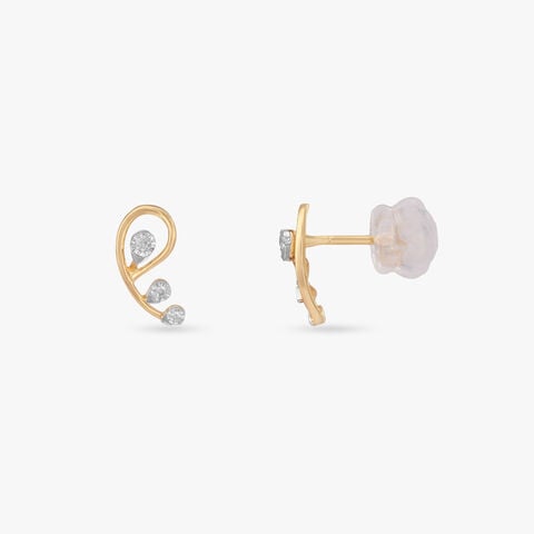 Grace Trail Diamond Stud Earrings