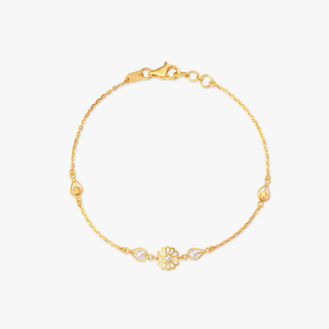Petal Frame Gold Bracelet