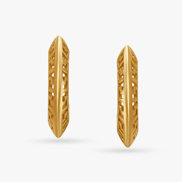 Make the Cut Hoop Earrings