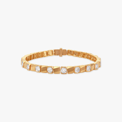 Checkerboard Light Solitaire Diamond Bracelet