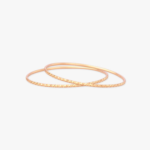 Linear Spark Gold Bangles