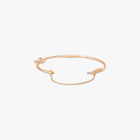Delicate Loop Diamond Bangle