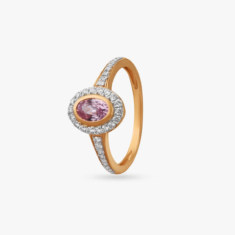 Oval Halo Diamond Ring