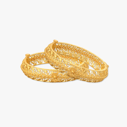 Eternal Filigree Gold Bangles