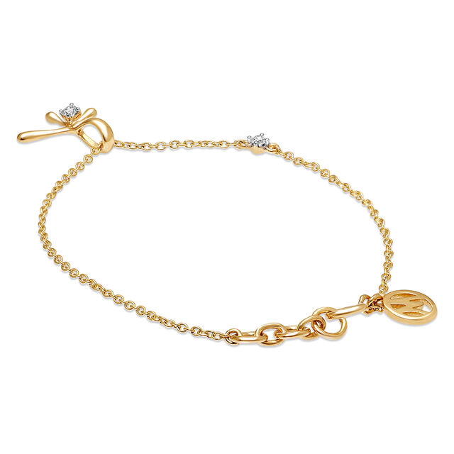 Mamma Mia 14 KT Yellow Gold Soft Aesthetics Bracelet for Kids,,hi-res image number null