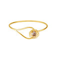 14KT Yellow Gold Amethyst Oval Bangle With Octagon Design,,hi-res image number null