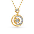 Bright Sun Gold and Diamond Pendant,,hi-res image number null