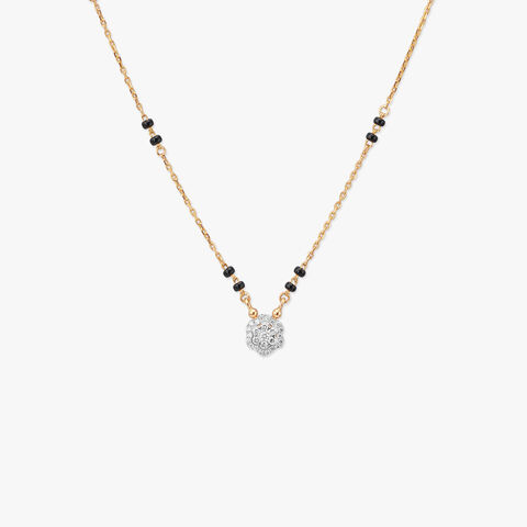 Blossom Halo Diamond Mangalsutra