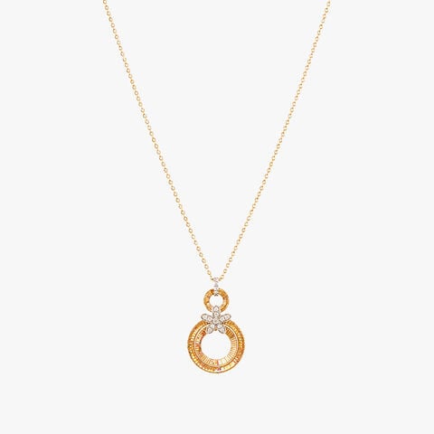 Spectrum Blossom Diamond Pendant with Chain