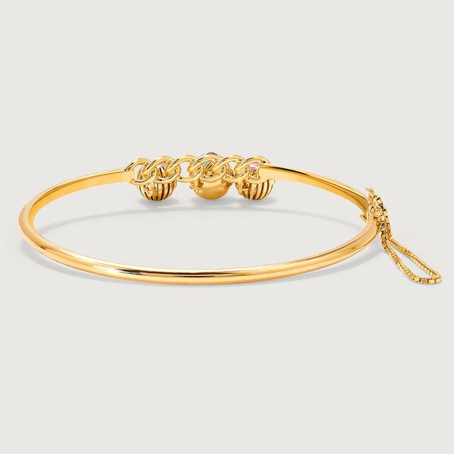 Pop Star Orbs 14 KT Pink Sapphire Bangle,,hi-res image number null