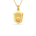 Lord Ganesh Engraved Gold Pendant,,hi-res image number null