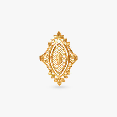 Prism Filigree Gold Ring