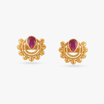 Stunning Ruby Stud Earrings