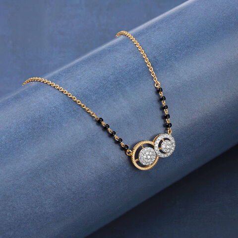Timeless Interlinked Diamond Mangalsutra