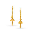 Modern Gold Hoops with Jhumka,,hi-res image number null
