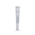 Sparkling Ridged Platinum and Diamond Ring,,hi-res image number null