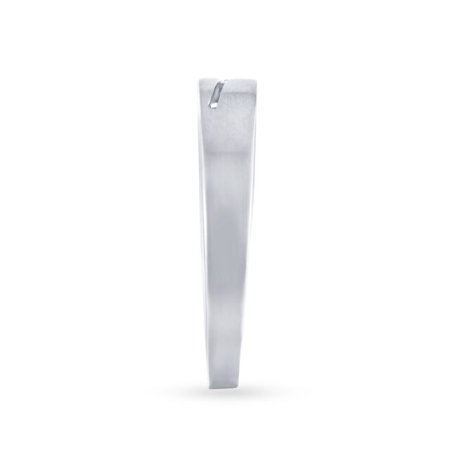 Sparkling Ridged Platinum and Diamond Ring,,hi-res image number null