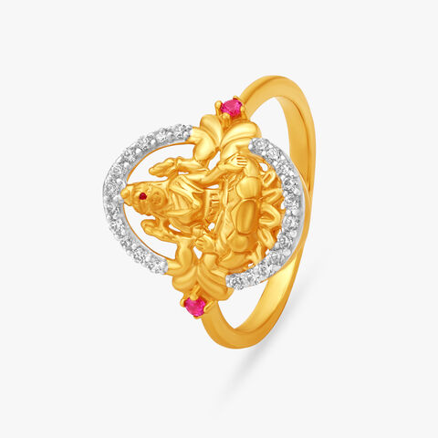 Lakshmi Gold Finger Ring