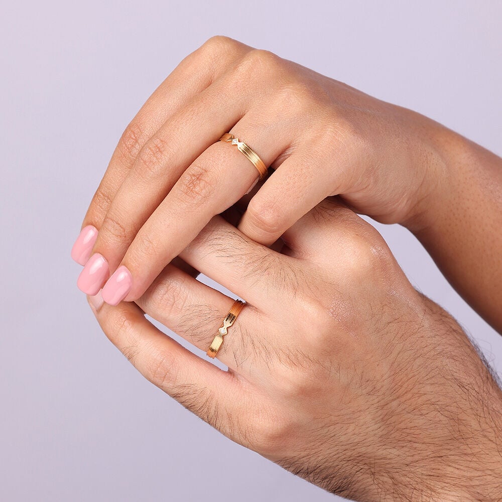 Gold love bands from tanishq discount
