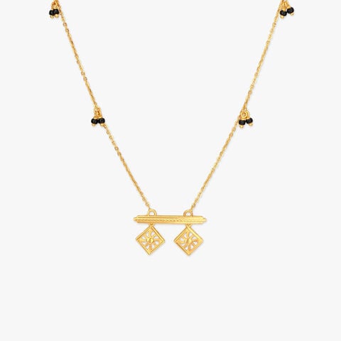 Swinging Grid Gold Mangalsutra
