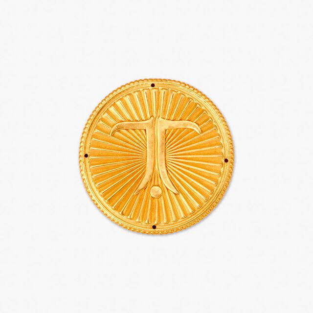 Goddess Lakshmi with Lotus Motif 22 Karat Gold Coin,,hi-res image number null