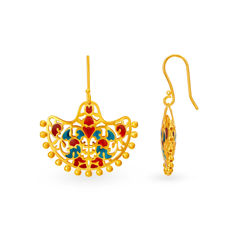 Tanishq hoop earrings hot sale