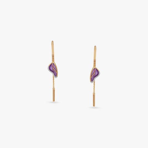 Evolving Wing Diamond Drop Earrings