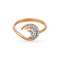 14kt Rose Gold Wave-style Finger Ring,,hi-res image number null